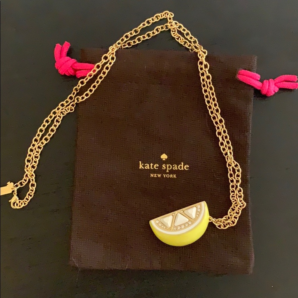 Kate spade lemon slice long necklace